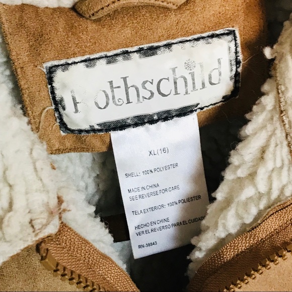 ROTHSCHILD Faux Suede Winter Coat - XL 16 - Picture 2 of 4